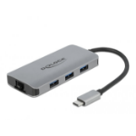 DeLOCK 63252 laptop dock & poortreplicator Bedraad USB 3.2 Gen 1 (3.1 Gen 1) Type-C Grijs