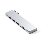 Satechi ST-HUCPHSS laptop dock/port replicator Docking USB 3.2 Gen 2 (3.1 Gen 2) Type-C Silver