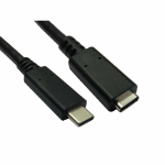 Cables Direct USB3C-901EXT USB cable USB 3.2 Gen 1 (3.1 Gen 1) 1 m USB C Black