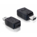 DeLOCK Adapter USB mini/USB micro-B USB mini M micro-B FM Black