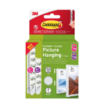 COMMAND PIC HANG STRIP M+L WHT PK24