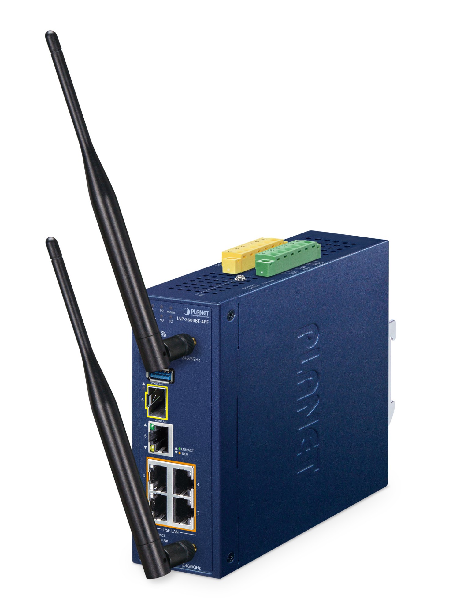 Image of PLANET IP30 Industrial Wi-Fi 7 802.11be 3600Mbps Dual Band Wireless AP