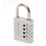 MASTER LOCK Hangslot met 40 mm breed aluminium huis en vrije combinatiekeuze