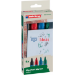 Edding 31 EcoLine Flipchart Marker Bullet Tip 1.5-3mm Line Black Blue Red Green (Pack 4) - 4-31-4