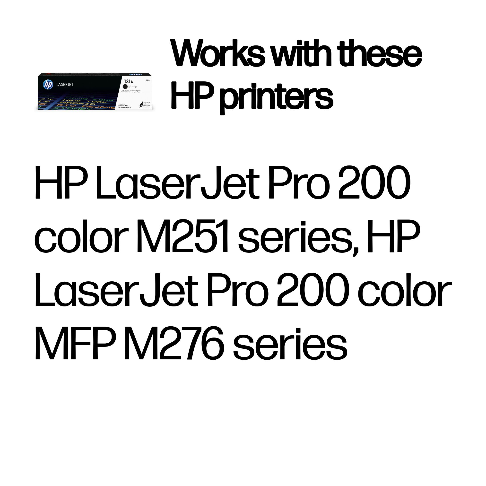 HP CF210A/131A Toner cartridge black, 1.6K pages ISO/IEC 19798 for HP Pro 200