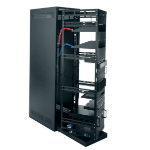 Middle Atlantic Roll Out Rotating System in Steel Host Enclosure 44 space Freestanding rack Black