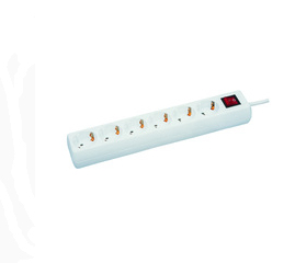 Microconnect GRU00610W power extension 10 m 6 AC outlet(s) Indoor White