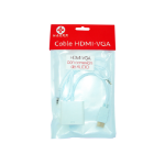Naceb Technology NA-235 adaptador de cable de vídeo VGA (D-Sub) HDMI Tipo A (Estándar) Blanco