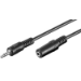 Microconnect AUDLR2 audio cable 2 m 3.5mm Black