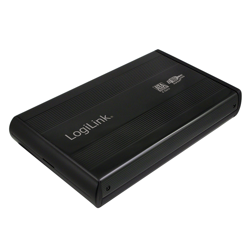 LogiLink UA0107 storage drive enclosure HDD enclosure Black 3.5"