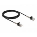 DeLOCK Cable RJ45 plug to RJ45 plug with bend protection Cat.6A 3 m black