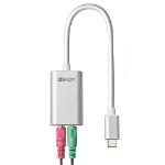 Lindy 42711 câble de téléphone portable Blanc USB C 3,5mm