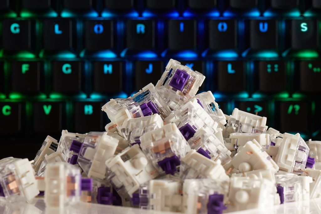 Glorious PC Gaming Race KAI-PURPLE input device accessory Keyboard switches