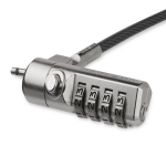 StarTech.com LTLOCK4D cable lock Black, Silver 78.7" (2 m)