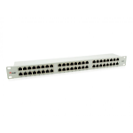 Equip 48-Port Cat.6 Shielded Patch Panel, Light Grey