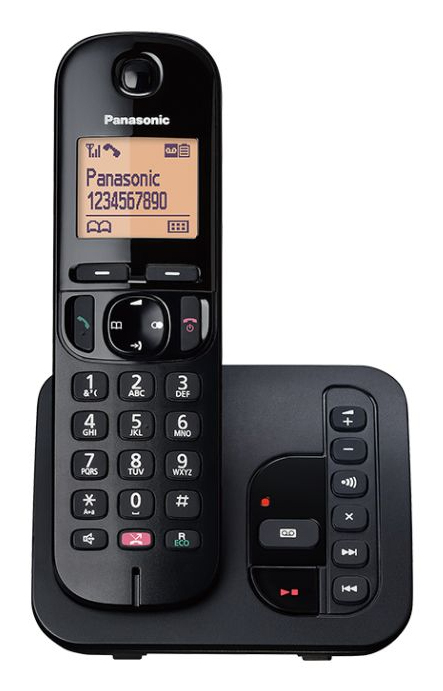 Panasonic KX-TGC260EB telephone DECT telephone Caller ID Black