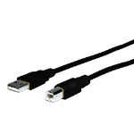 Comprehensive USB A/B, 3m USB cable USB 2.0 118.1" (3 m) USB B 0.48 Gbit/s Black