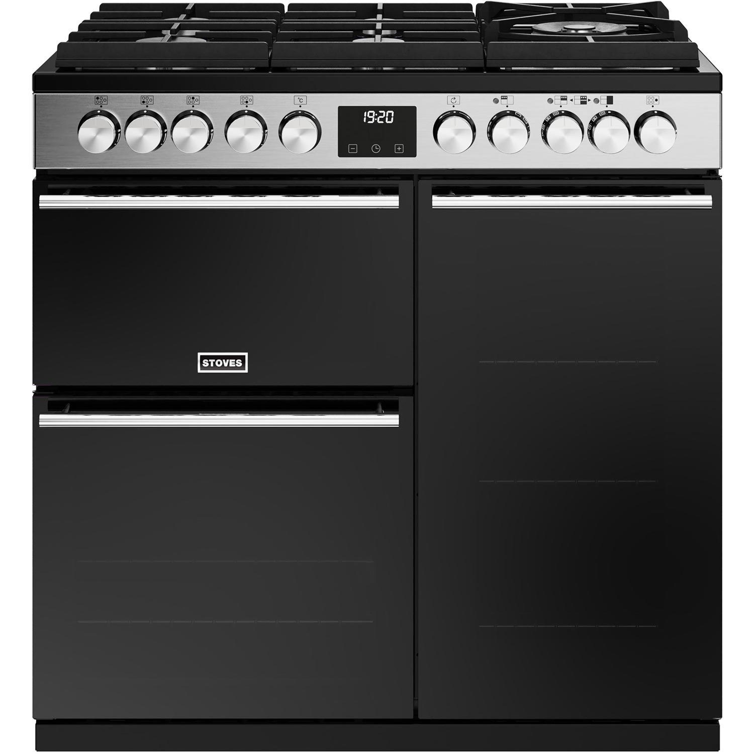 Photos - Other for Computer Stoves Precision Deluxe D900DF 90cm Dual Fuel Range Cooker - Stainless 444 