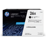 HP CF226XD/26X Toner cartridge high-capacity twin pack, 2x9K pages ISO/IEC 19752 Pack=2 for HP LaserJet M 402/e