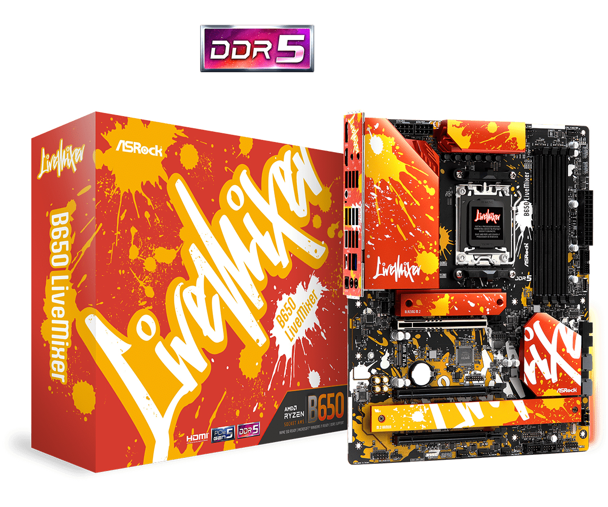 Image of Asrock B650 LiveMixer AMD B650 Socket AM5 ATX