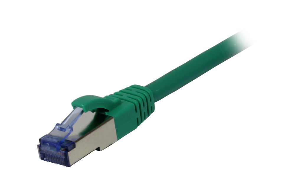EU Product - Patchkabel RJ45 Cat6a 500Mhz gruen S-STP S/FTP AWG27 LSZH - Cable - Network thumbnail