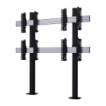 B-Tech SYSTEM X - 2 x 2 Universal Bolt-Down Videowall Mounting System with Micro-Adjustment for 46-60" screens