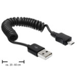 DeLOCK USB 2.0-A/USB micro-B 0.6m USB cable USB A Micro-USB B Black