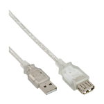 InLine USB 2.0 Extension Cable Type A M/F, transparent, 5m