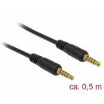 DeLOCK 85695 audio cable 0.5 m 3.5mm Black