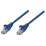 Intellinet Network Patch Cable, Cat5e, 2m, Blue, CCA, U/UTP, PVC, RJ45, Gold Plated Contacts, Snagless, Booted, Lifetime Warranty, Polybag