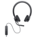 DELL WH3022 Headset Wired Head-band Office/Call center Black