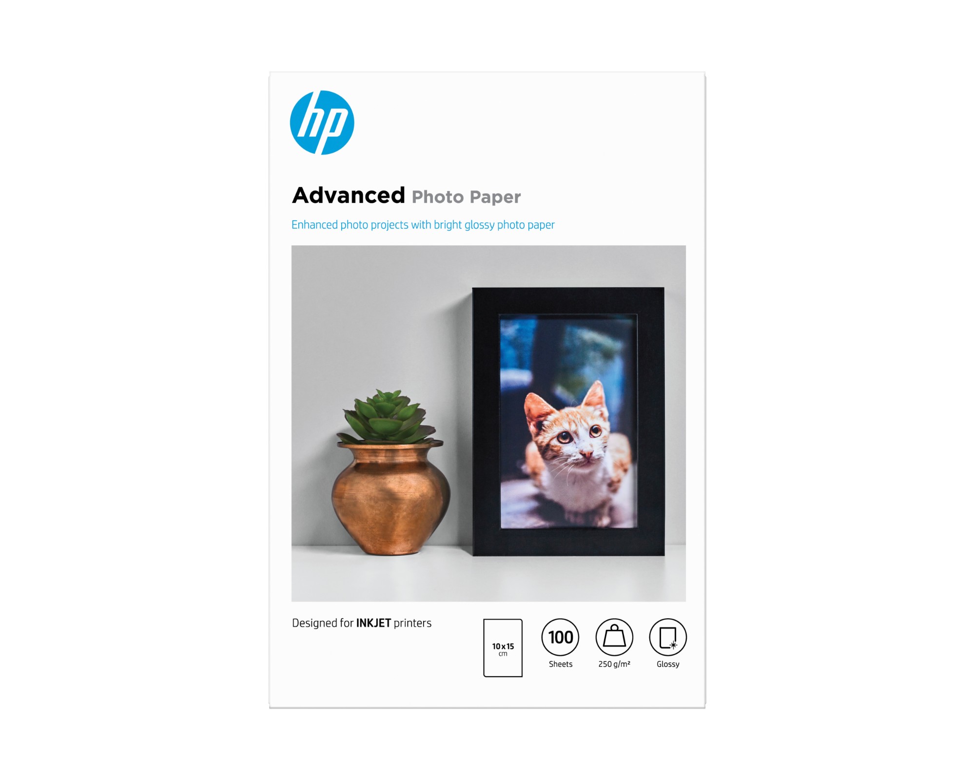 HP Advanced Photo Paper Glossy 250 g/m2 10 x 15 cm (101 x 152 mm) 100 sheets