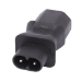 Lindy 30451 cable gender changer IEC C8 IEC C13 Black