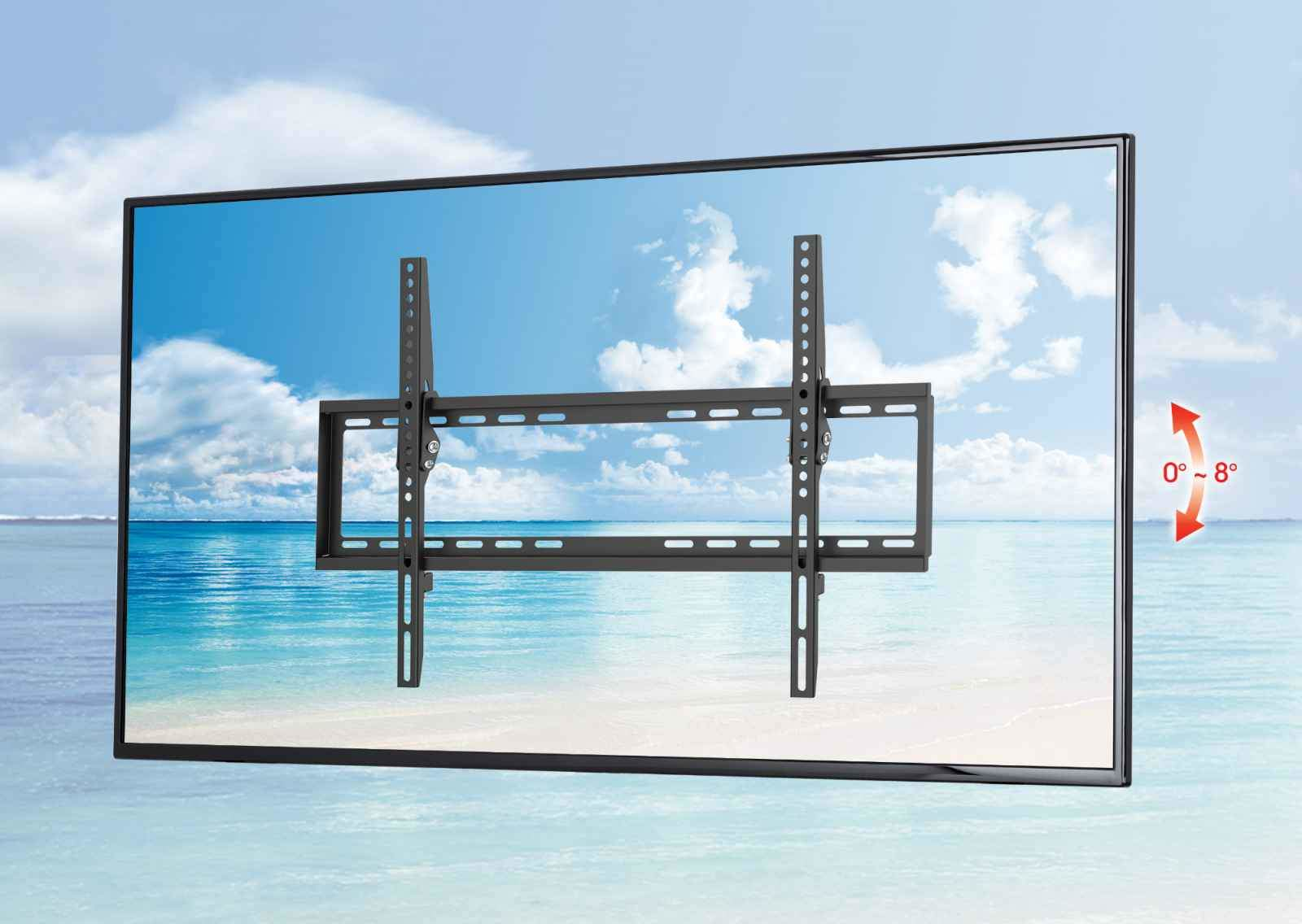 Manhattan Monitor/TV Wall Mount (tiltable), 1 screen, 37-70&quot;, Vesa 200x200 to 600x400mm, Max 35kg, Black, Box