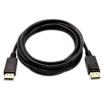 V7 Black Video Cable Mini DisplayPort Male to DisplayPort Male 1m 3.3ft