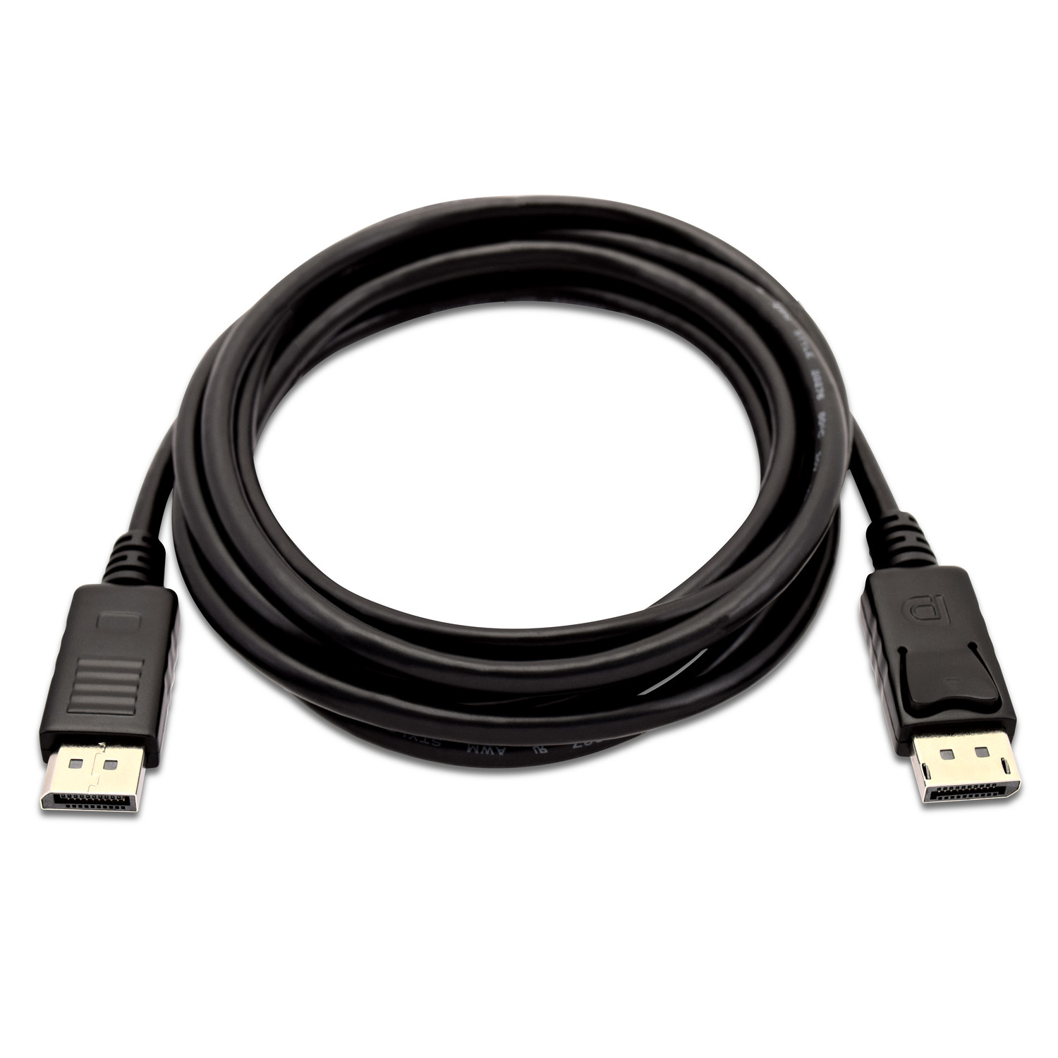 Image of V7 Black Video Cable Mini DisplayPort Male to DisplayPort Male 1m...