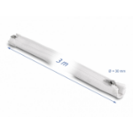 DeLOCK Braided Sleeve with zip fastener heat-resistant 3 m x 30 mm white
