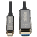Tripp Lite U444F3-50M-H4K6 video cable adapter 1968.5" (50 m) USB Type-C HDMI Black
