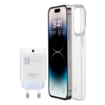 Cellularline Starter Kit- iPhone 14 Pro Max Accessory kit for charging and protecting iPhones