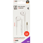2GO 795961 hoofdtelefoon/headset Bedraad In-ear Oproepen/muziek Wit