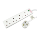 Cables Direct RB-05M04SPD surge protector 4 AC outlet(s) 220-240 V 5 m White
