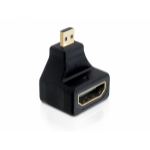 DeLOCK 65270 tussenstuk voor kabels 19-p micro HDMI-D M 19-p HDMI-A F Zwart