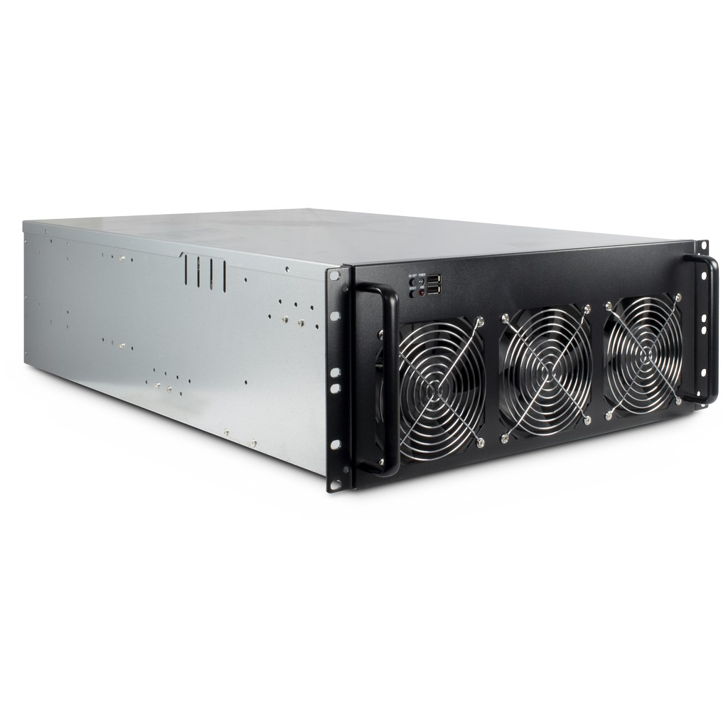 Image of Inter-Tech 88887236 computer case Rack Black, Grey