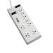 Tripp Lite TLP806TELTAA surge protector White 15 AC outlet(s) 120 V 72" (1.83 m)