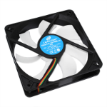 Cooltek Silent Fan 120 PWM Computer behuizing Ventilator 12 cm Zwart, Wit