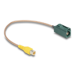 DeLOCK Cable FAKRA E jack to RCA jack RG-179 32 cm