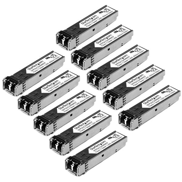 StarTech.com Cisco GLC-SX-MM Compatible SFP Transceiver Module - 1000BASE-SX - 10 Pack
