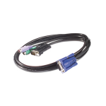 APC 1.8m KVM PS/2 Cable KVM cable Black 70.9" (1.8 m)