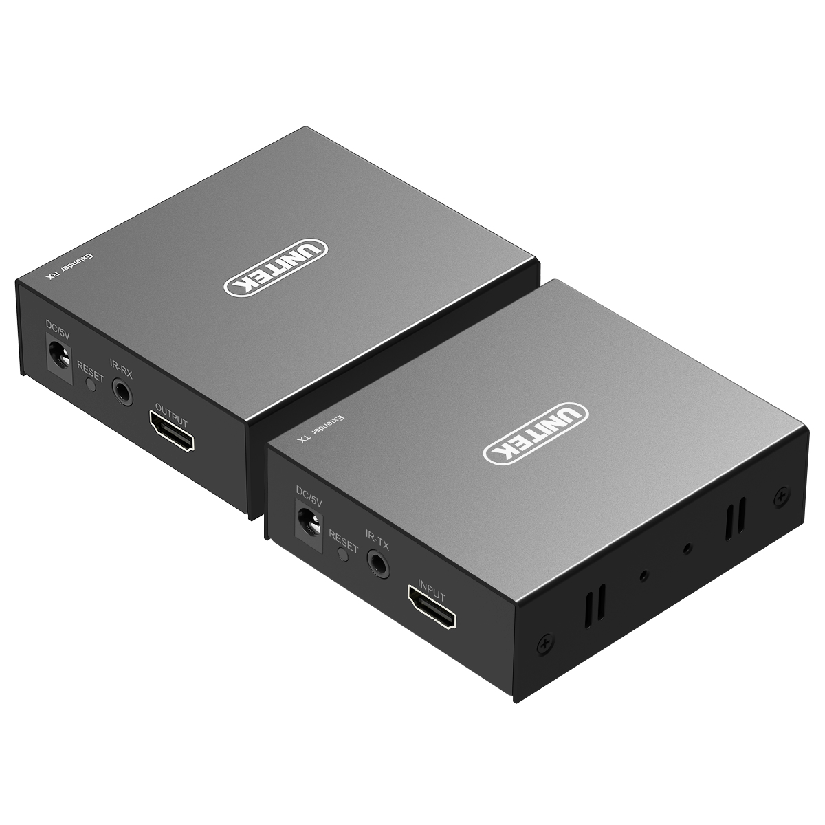 UNITEK V101A AV extender Network transmitter & receiver Black