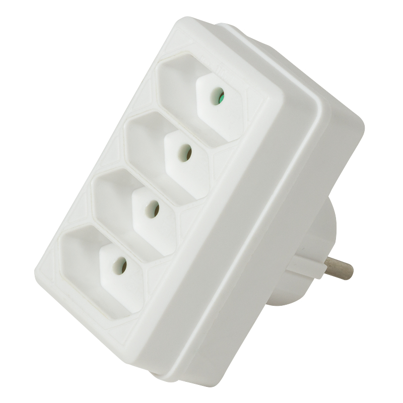 Image of LogiLink LPS220 power extension 4 AC outlet(s) Indoor White